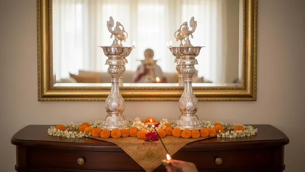 German_Silver_Diya_Set