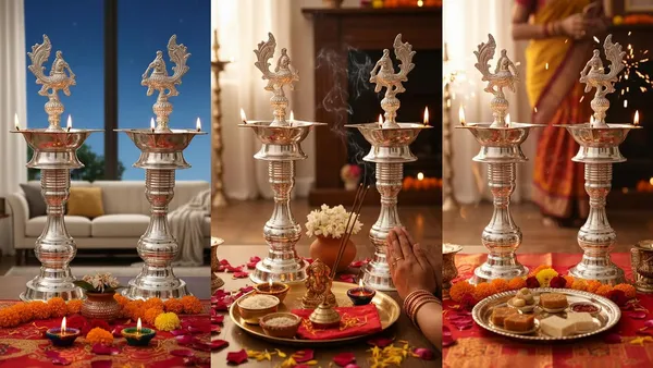 German_Silver_Diya_Set