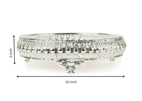 German_Silver_Plated_Serving_Tray_With_Stand