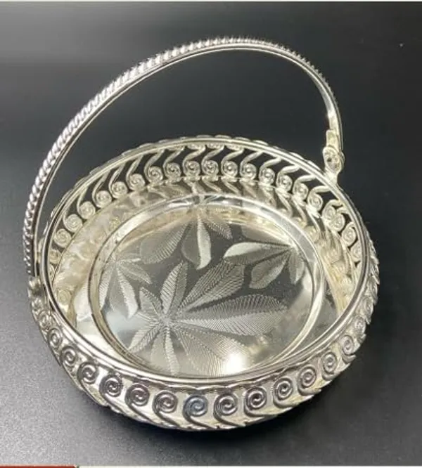 German_Silver_Serving_Tray_With_Handle