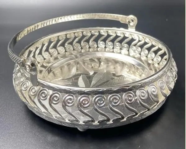 German_Silver_Serving_Tray_With_Handle
