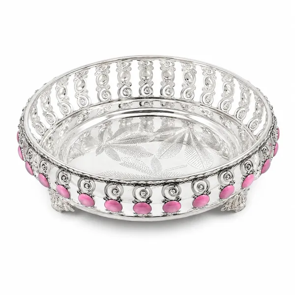 German_Silver_Round_Serving_Plate