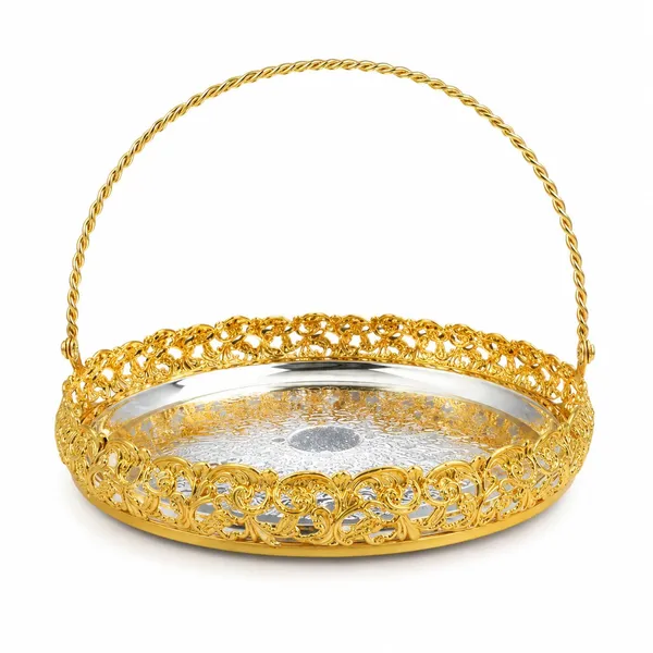 German_Silver_Flower_Basket_With_Handle