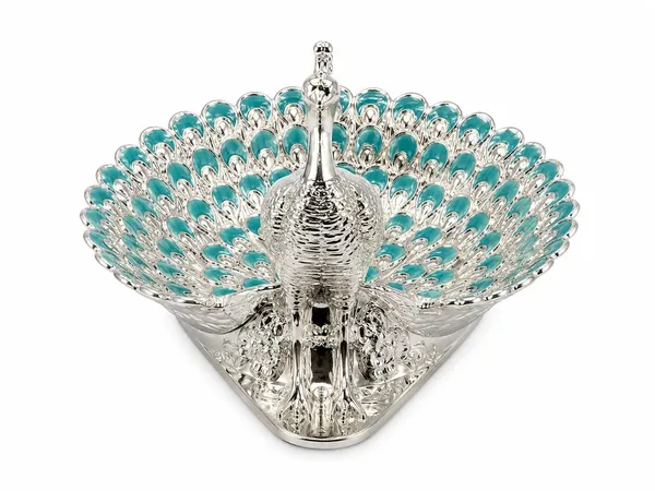 German_Silver_Peacock_Tray