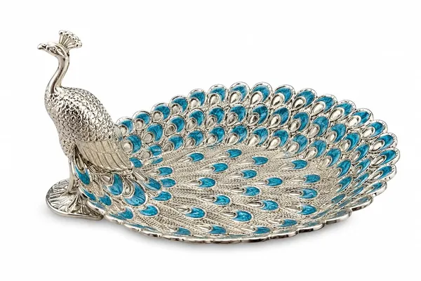 German_Silver_Peacock_Tray