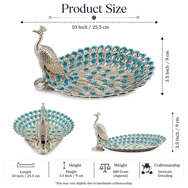 German_Silver_Peacock_Tray