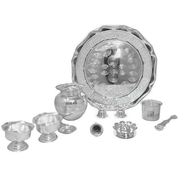 German_Silver_Pooja_Thali_Set