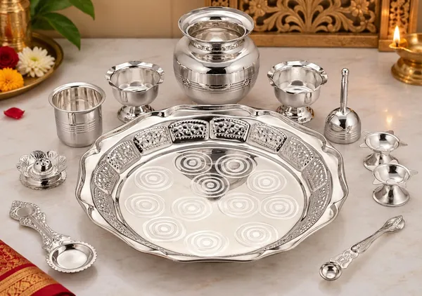 German_Silver_Pooja_Thali_Set