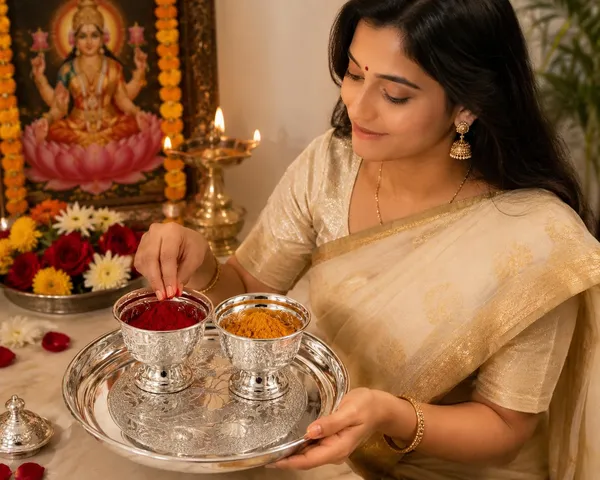 German_Silver_Sindoor_Bowl_Set_With_Plate