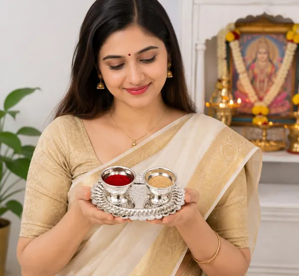 German_Silver_Sindoor_Box_With_Plate