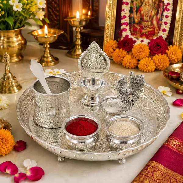 German_Silver_Pooja_Thali_Set_Pack_Of_6