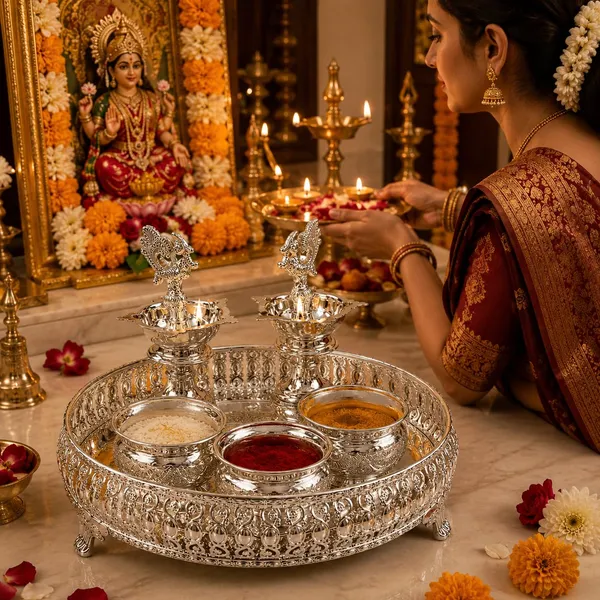 German_Silver_Pooja_Thali_Set