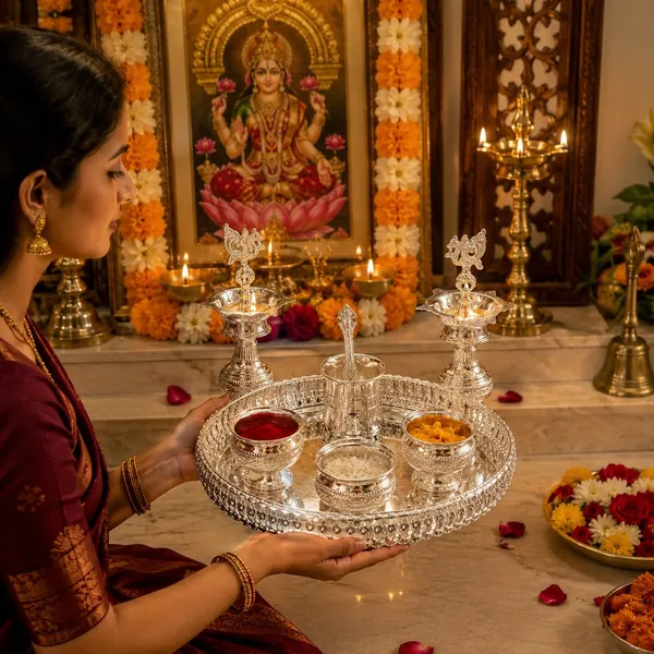 German_Silver_Pooja_Thali_Set