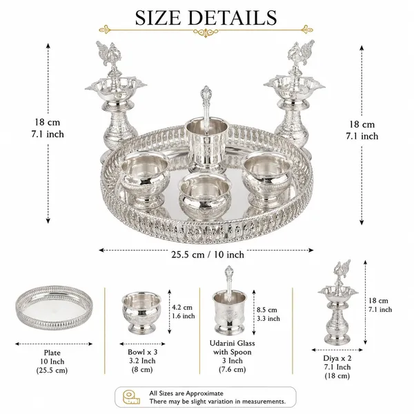 German_Silver_Pooja_Thali_Set