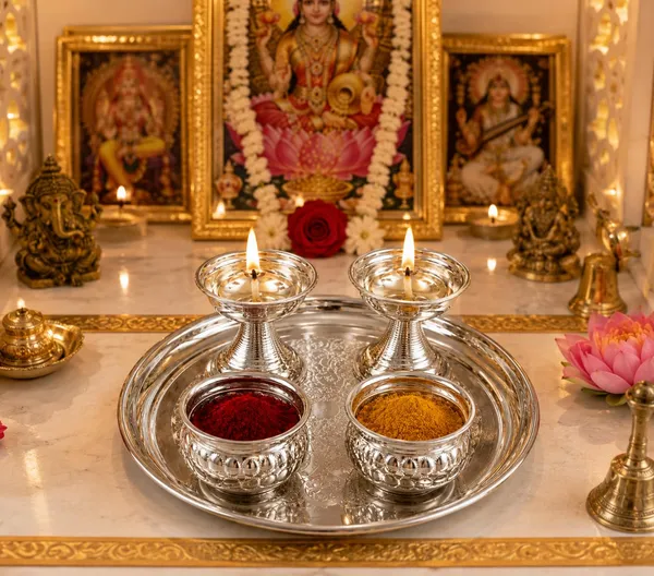 German_Silver_Pooja_Thali_Set
