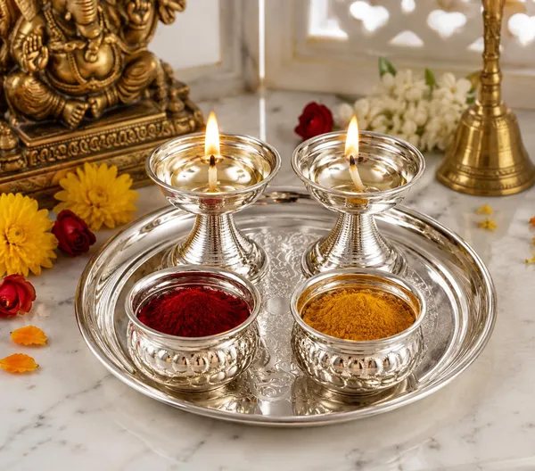 German_Silver_Pooja_Thali_Set