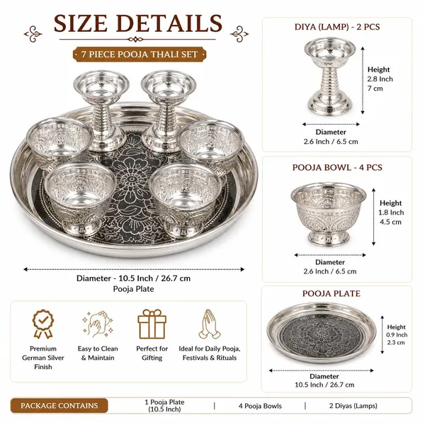 German_Silver_Pooja_Thali_Set