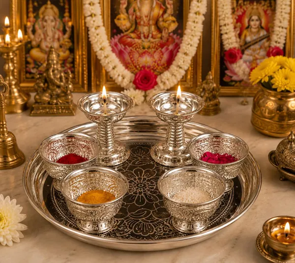 German_Silver_Pooja_Thali_Set