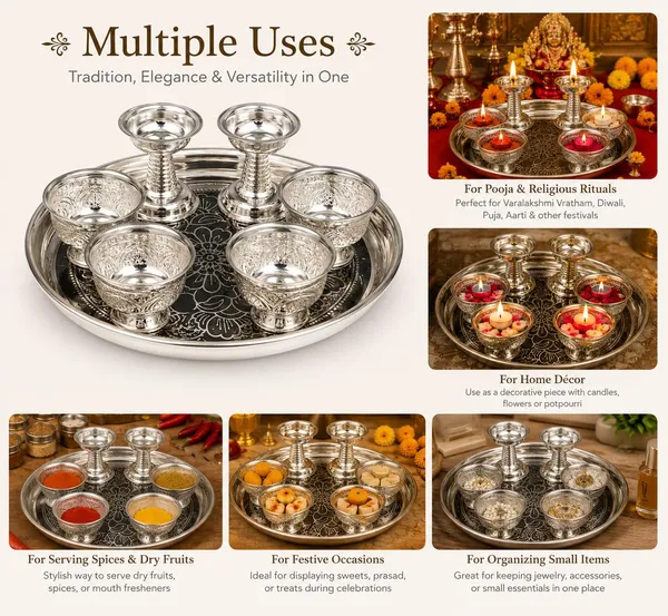 German_Silver_Pooja_Thali_Set
