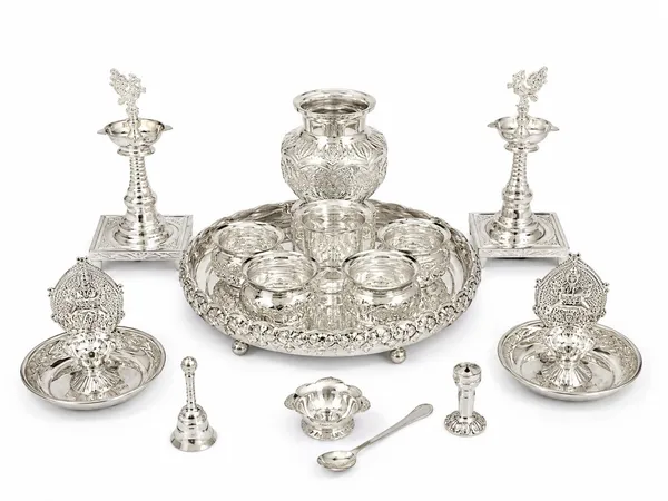 German_Silver_Pooja_Thali_Set