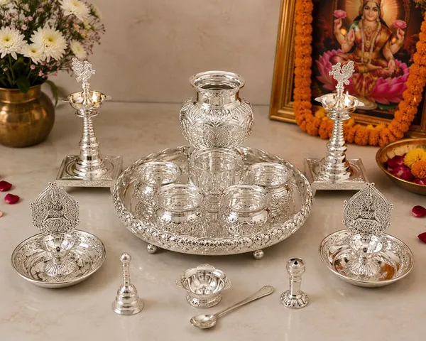 German_Silver_Pooja_Thali_Set
