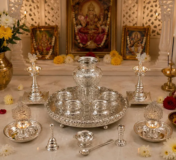 German_Silver_Pooja_Thali_Set