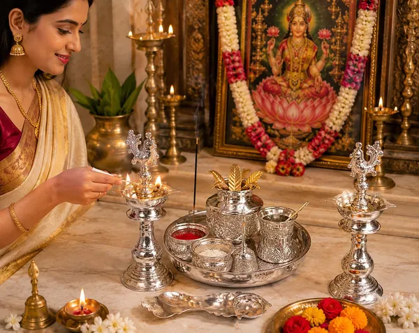German_Silver_Pooja_Set
