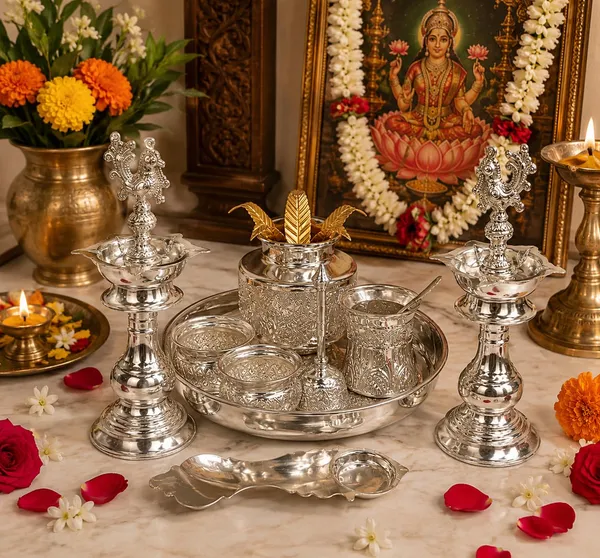 German_Silver_Pooja_Set