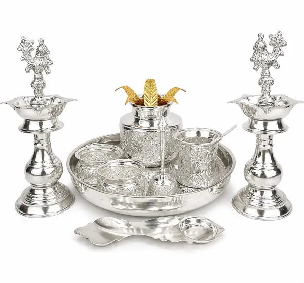 German_Silver_Pooja_Set