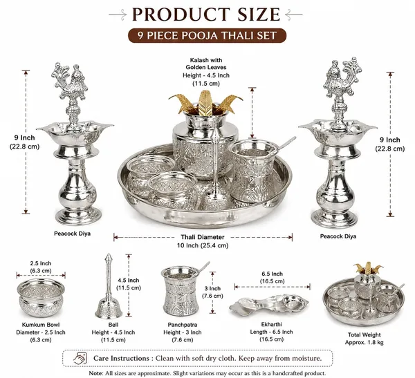 German_Silver_Pooja_Set