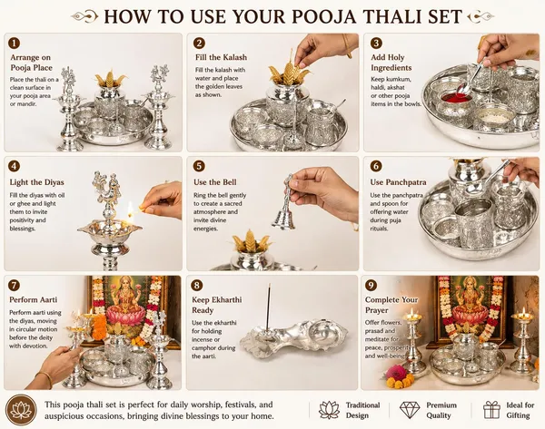 German_Silver_Pooja_Set