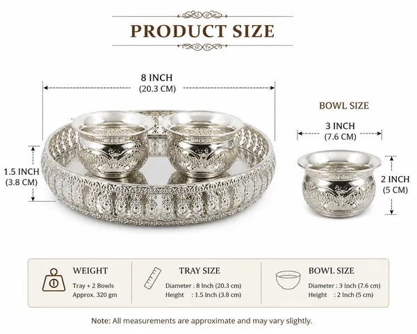 German_Silver_Serving_Tray_With_Bowls