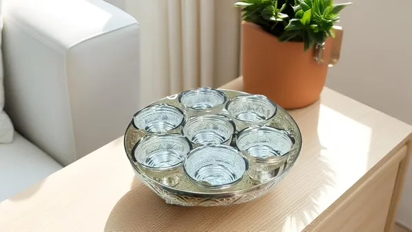 German_Silver_Nakashi_Carved_Serving_Tray_With_Bowls_Set