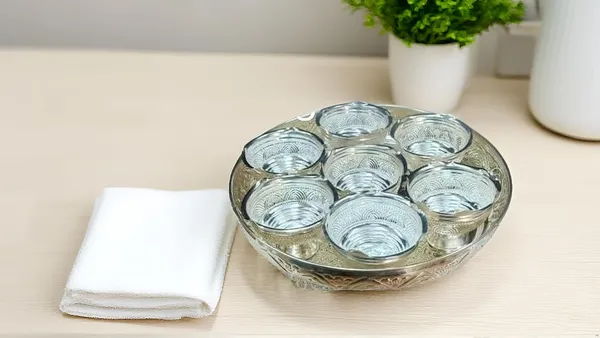 German_Silver_Nakashi_Carved_Serving_Tray_With_Bowls_Set