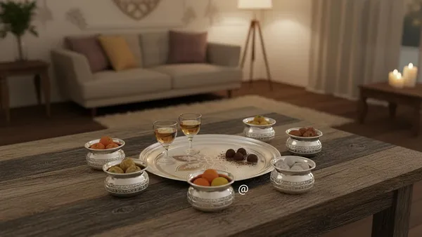 German_Silver_Serving_Tray_Set_With_Bowls
