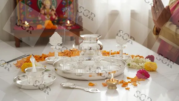 German_Silver_Pooja_Set_With_Accessories