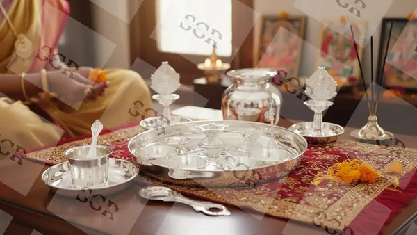 German_Silver_Pooja_Set_With_Accessories