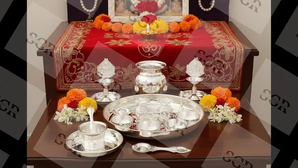 German_Silver_Pooja_Set_With_Accessories
