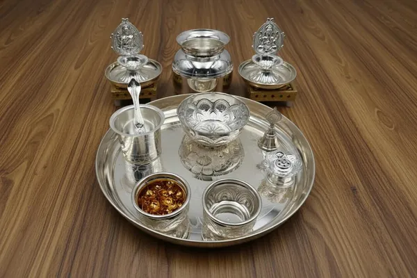 German_Silver_Pooja_Thali_Set