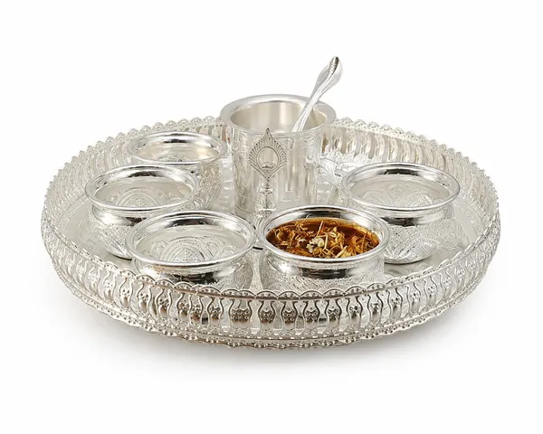 German_Silver_Pooja_Thali_Set