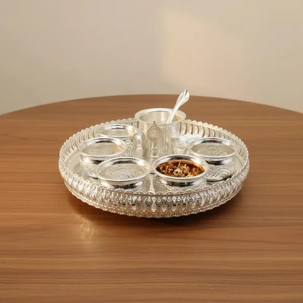 German_Silver_Pooja_Thali_Set