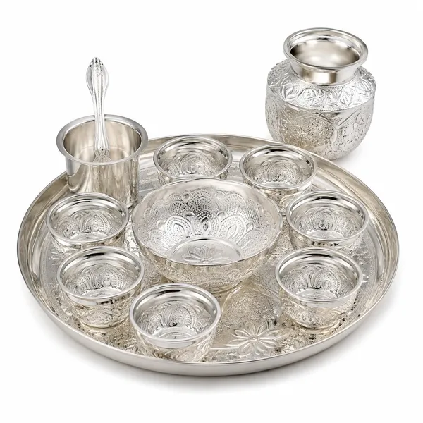German_Silver_Pooja_Thali_Set