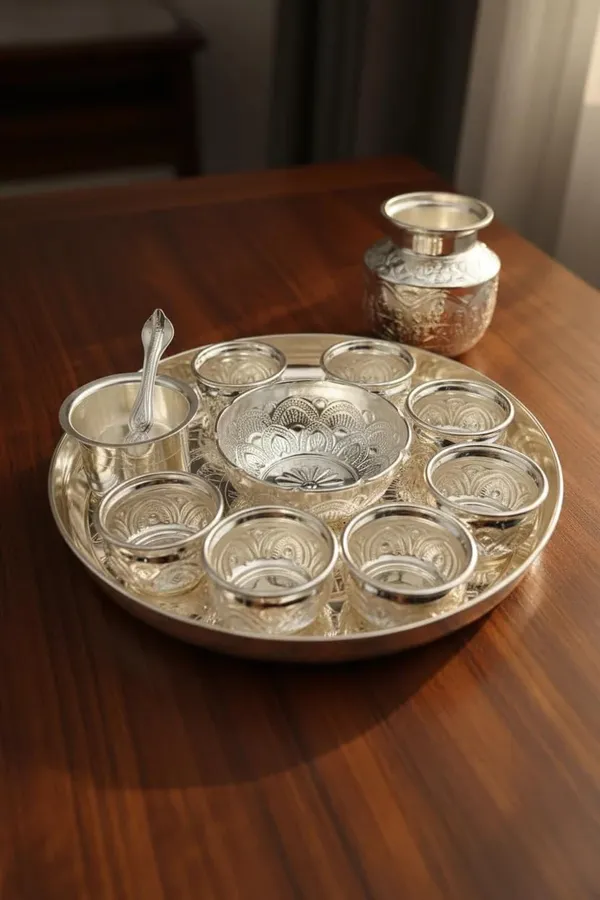 German_Silver_Pooja_Thali_Set