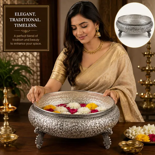 German_Silver_Urli_Bowl