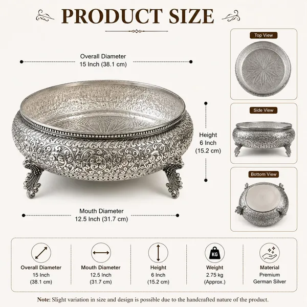German_Silver_Urli_Bowl
