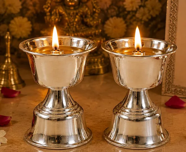 German_Silver_Diya_Set