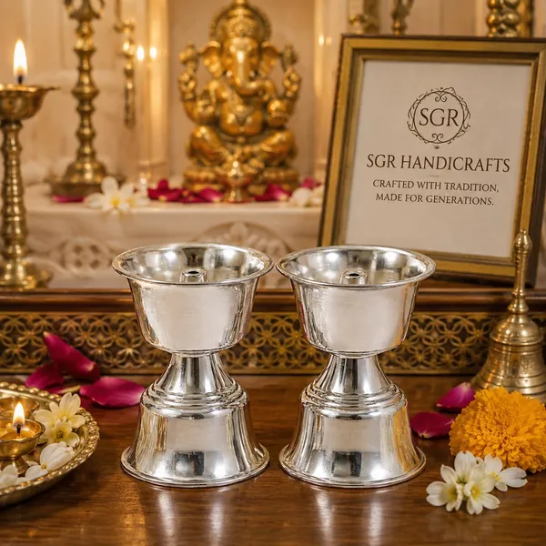German_Silver_Diya_Set