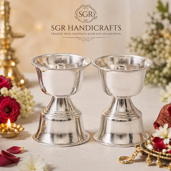 German_Silver_Diya_Set