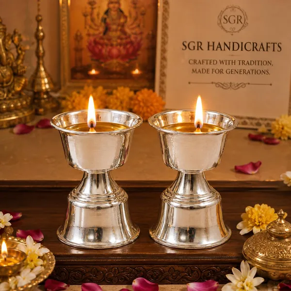 German_Silver_Diya_Set