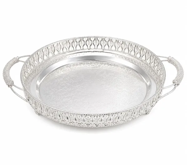 German_Silver_Serving_Tray_With_Handles